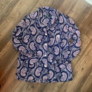 Lauren by Ralph Lauren Paisley Pajama Set